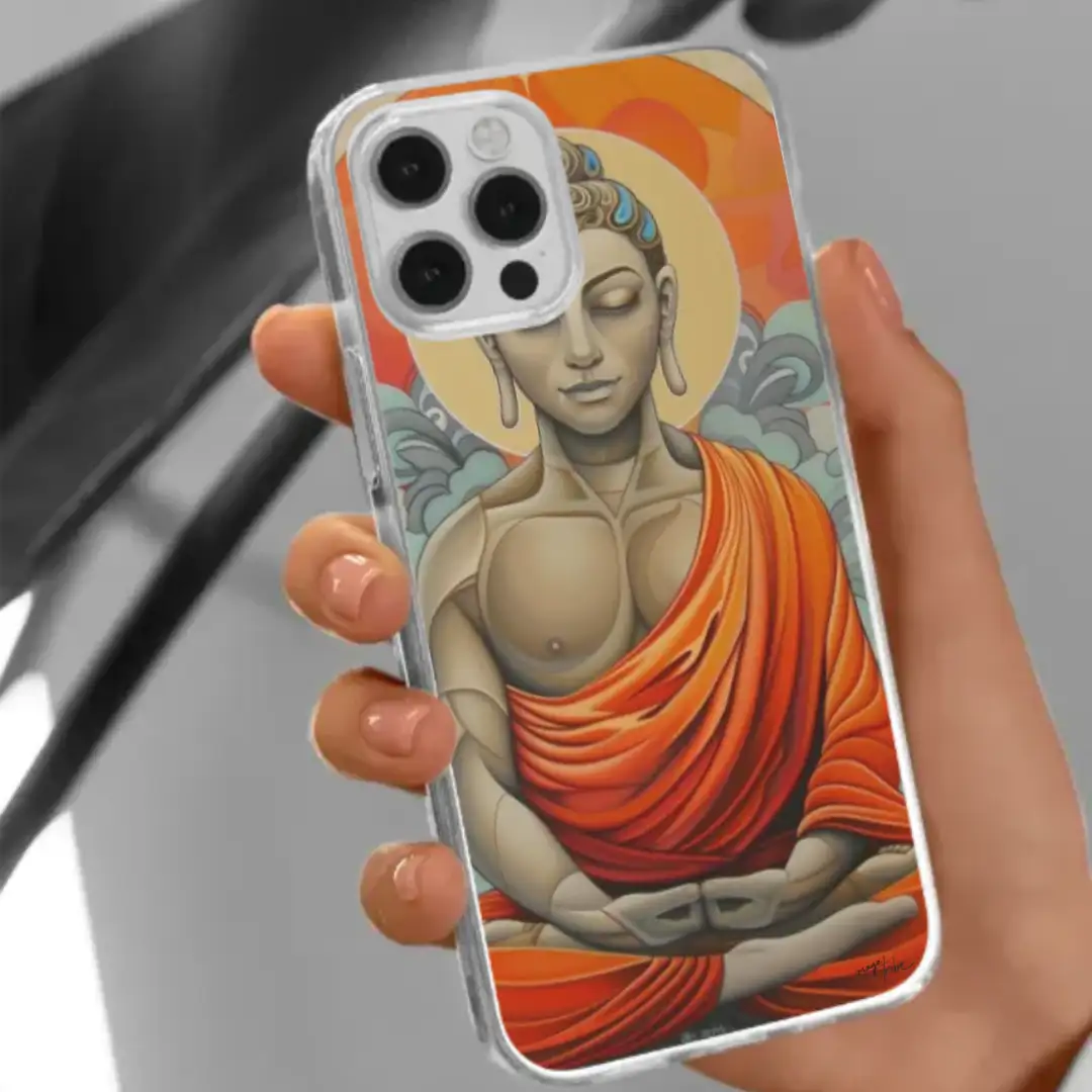 iPhone case buddha meditating