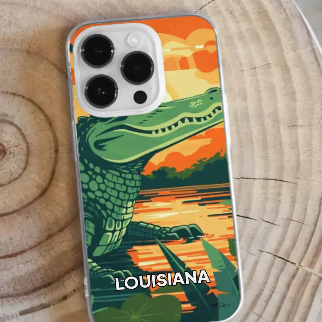 iPhone case Louisiana crocodile