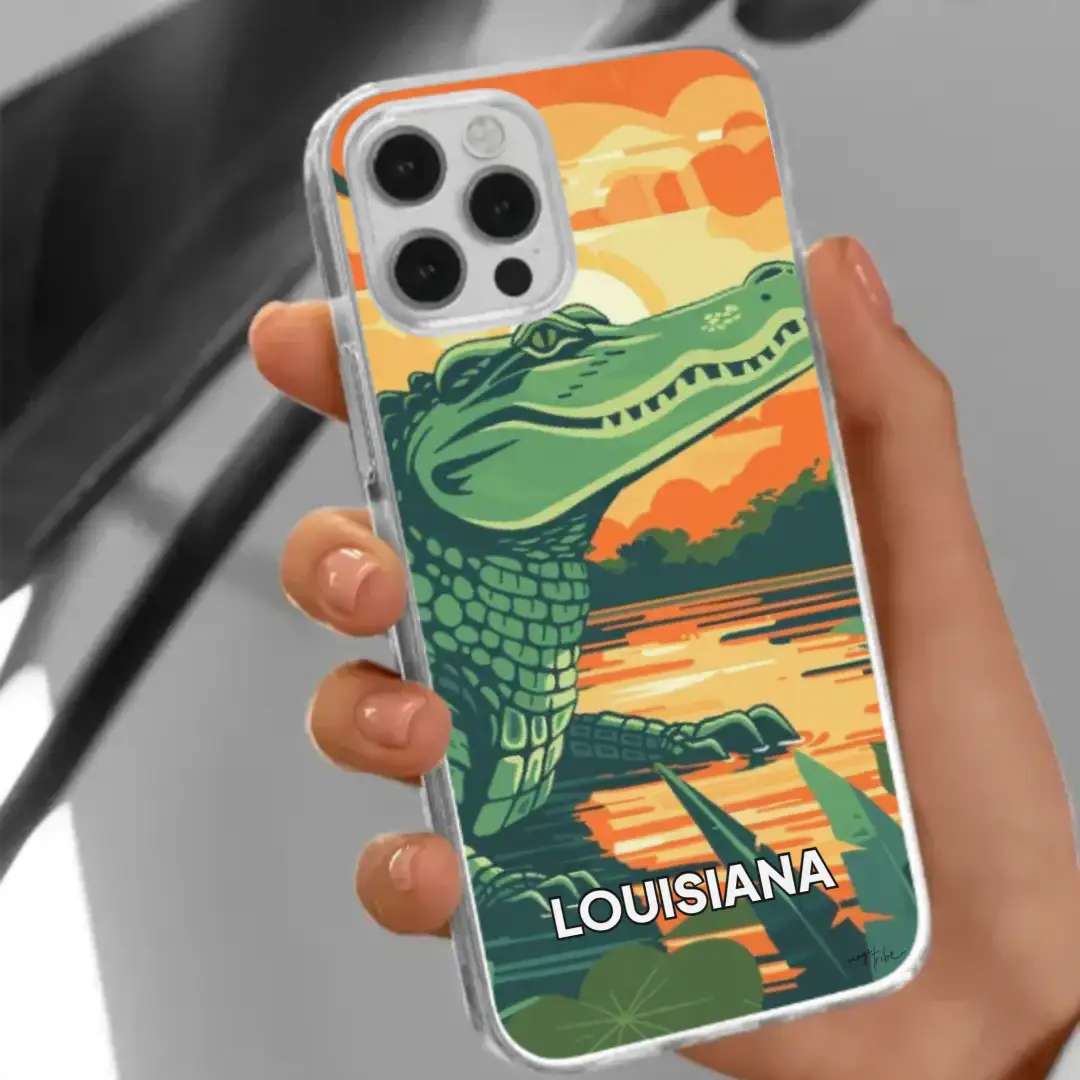 iPhone case Louisiana crocodile
