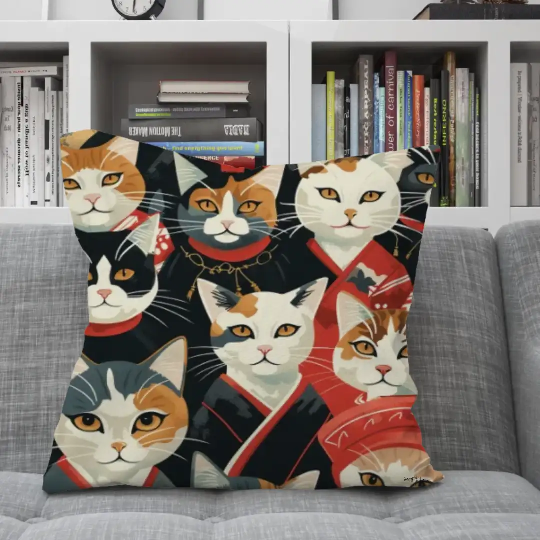 Pillow kingdom of cats