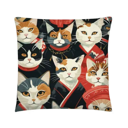 Pillow kingdom of cats