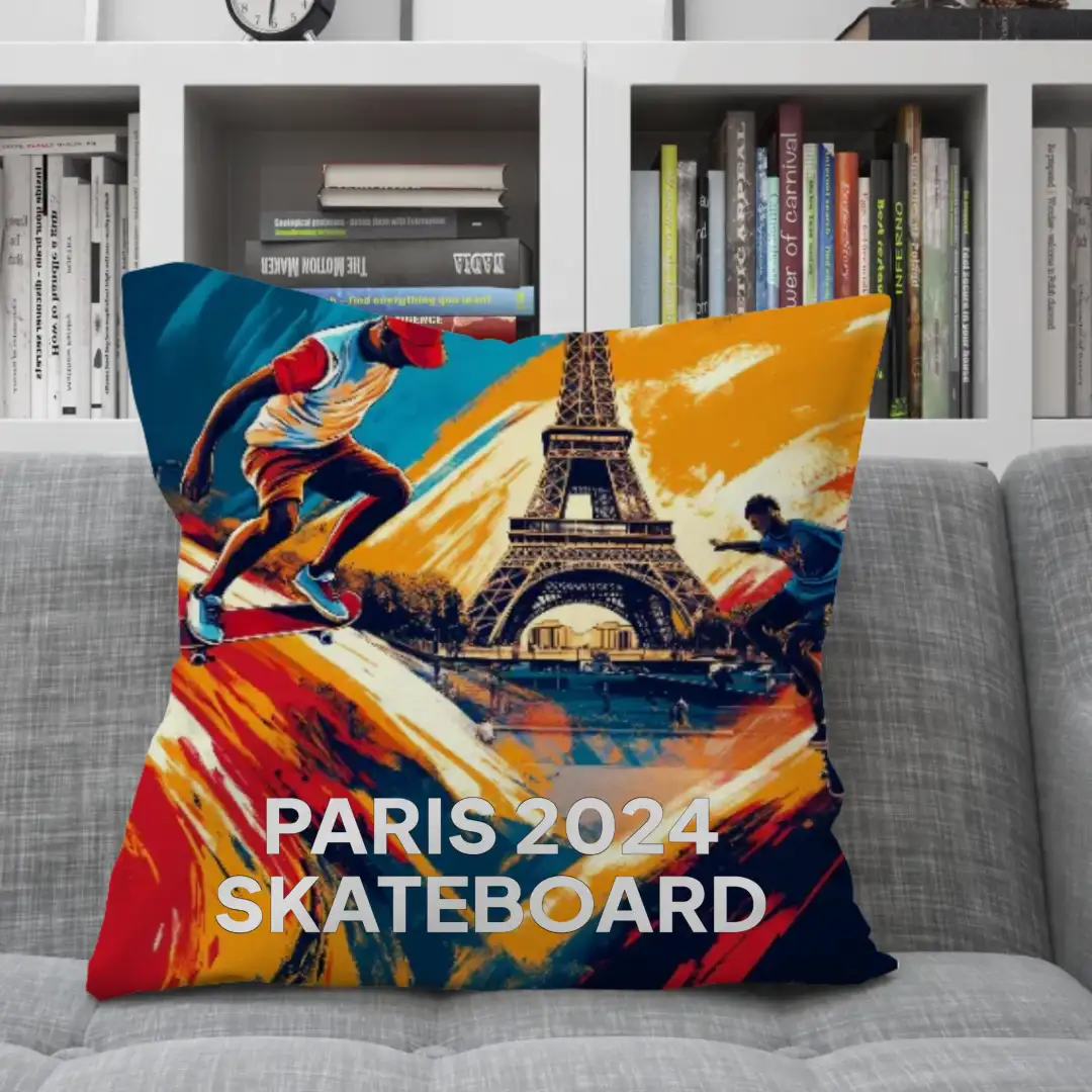 Pillow PARIS 2024 SKATEBOARD