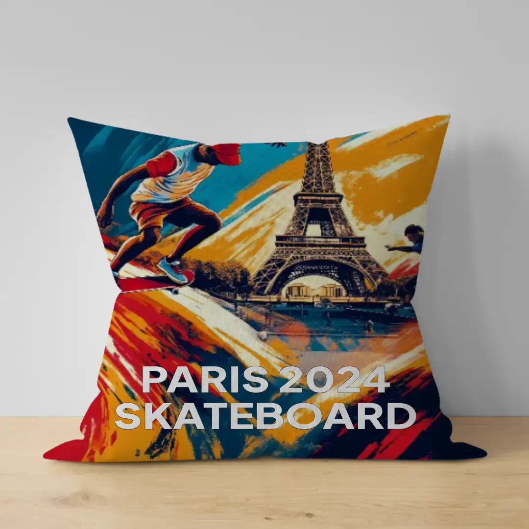 Pillow PARIS 2024 SKATEBOARD