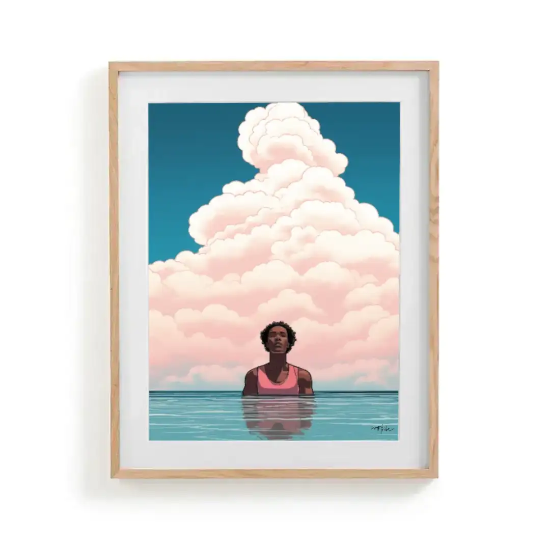 Poster Cloudy reflection