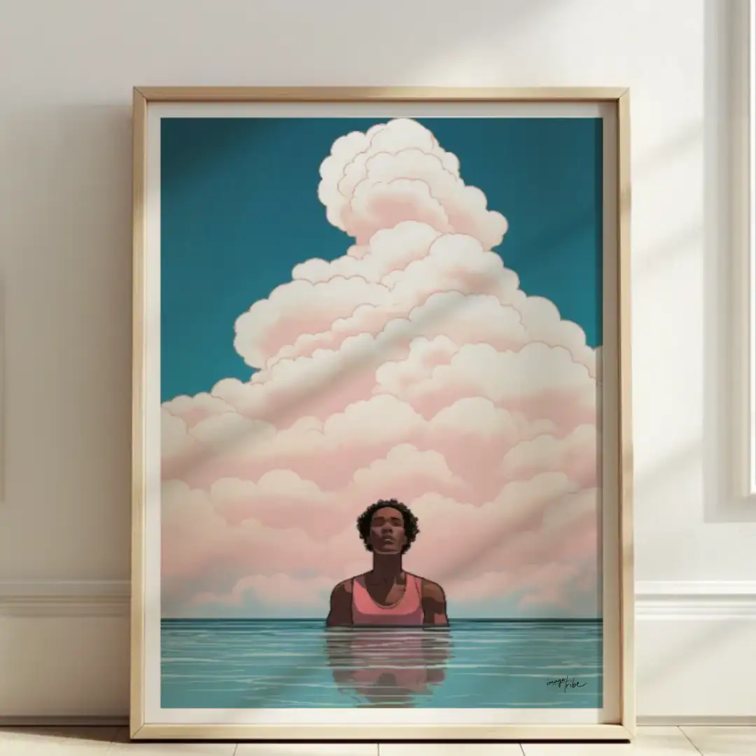 Poster Cloudy reflection