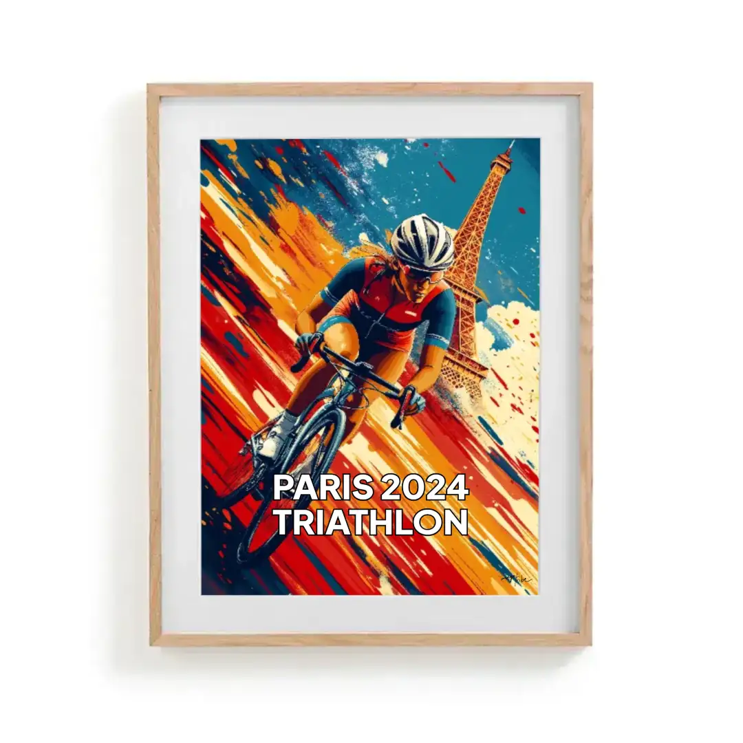 Poster PARIS 2024 TRIATHLON