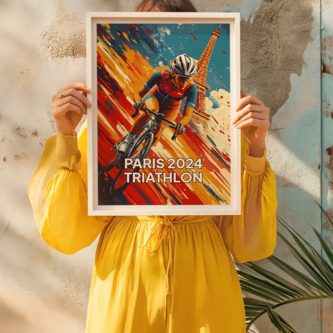 Poster PARIS 2024 TRIATHLON