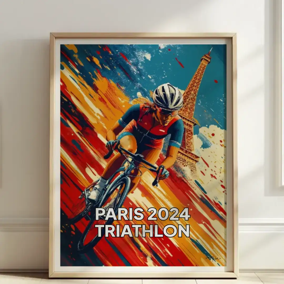 Poster PARIS 2024 TRIATHLON