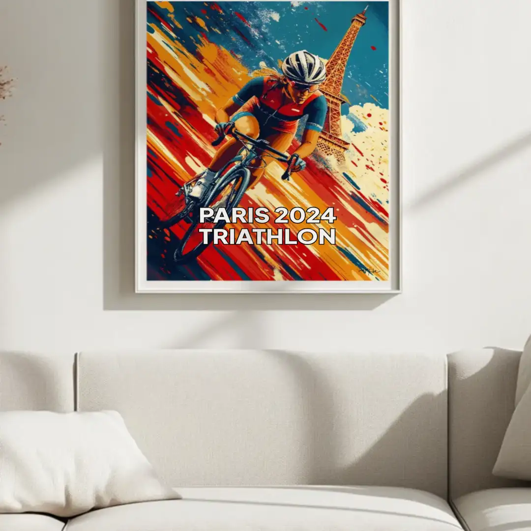 Poster PARIS 2024 TRIATHLON