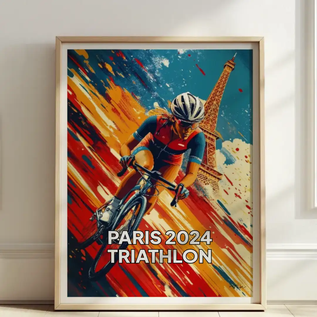 Poster PARIS 2024 TRIATHLON
