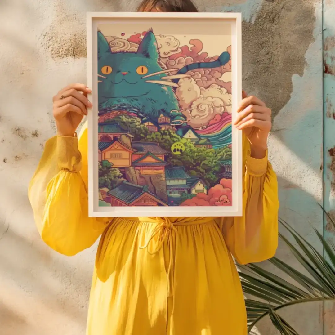 Poster Big anime cat