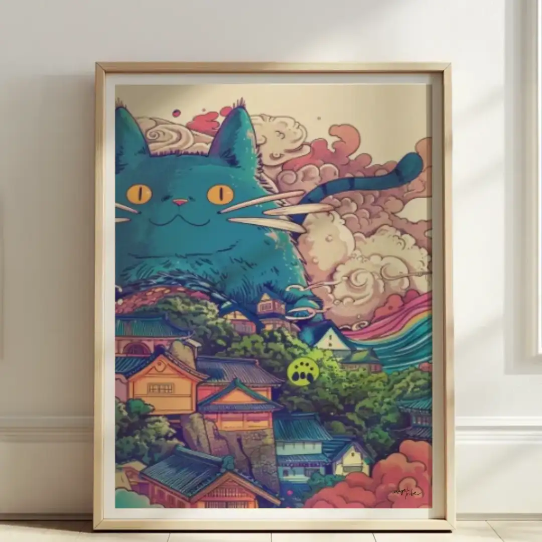Poster Big anime cat