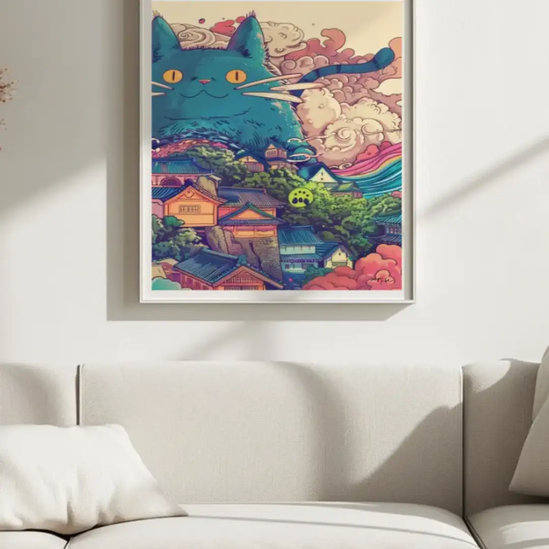 Poster Big anime cat