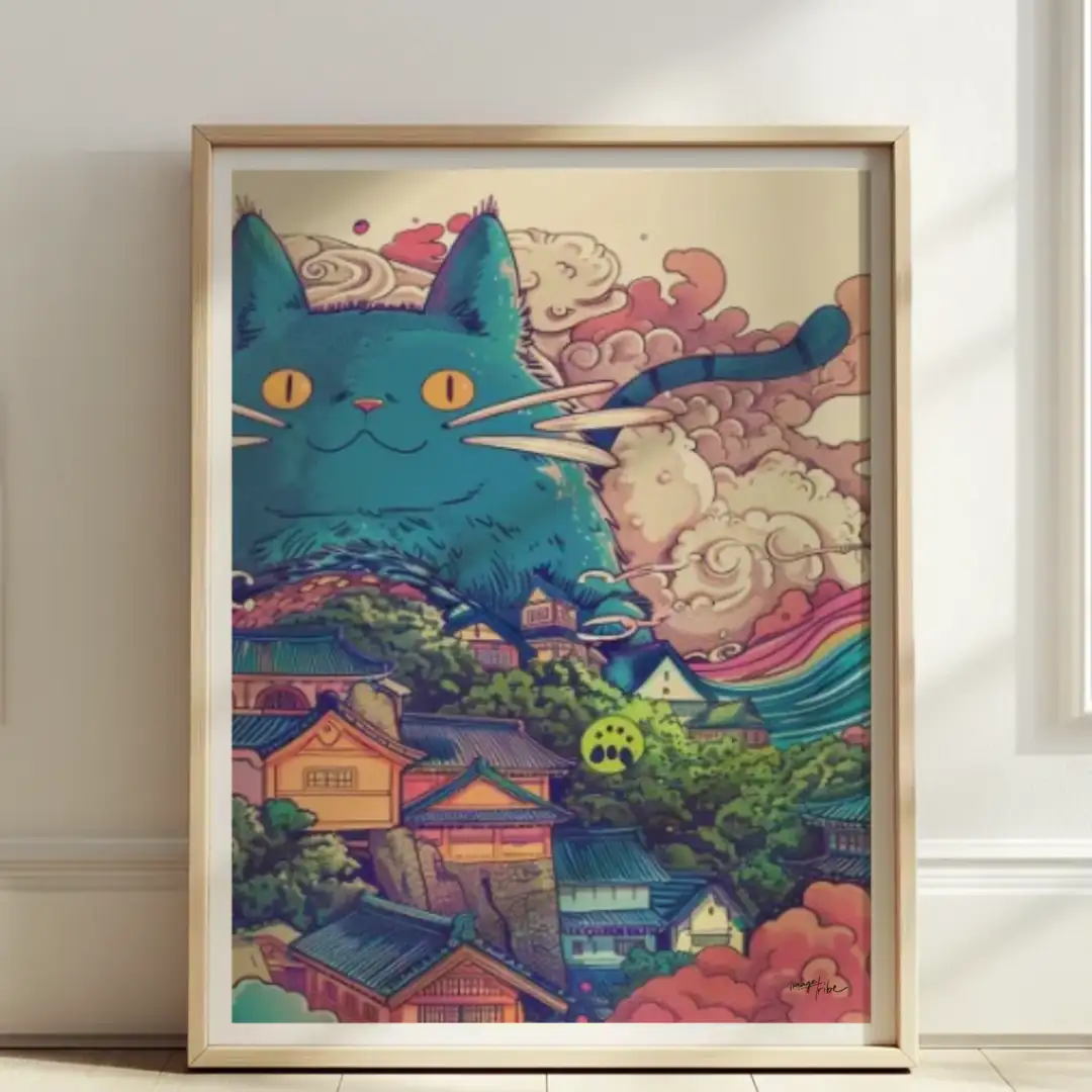 Poster Big anime cat