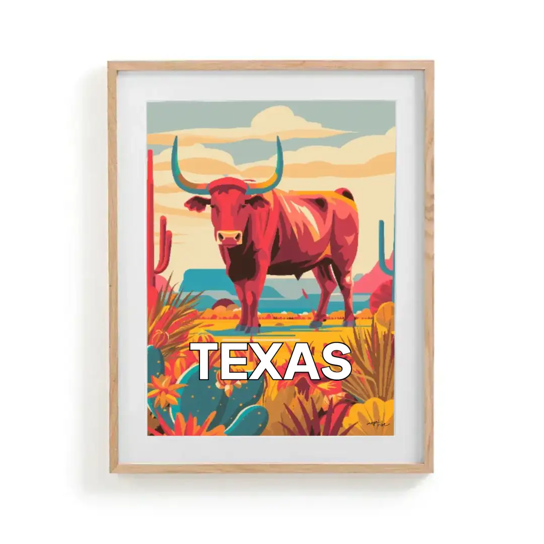 Poster Texan Bull