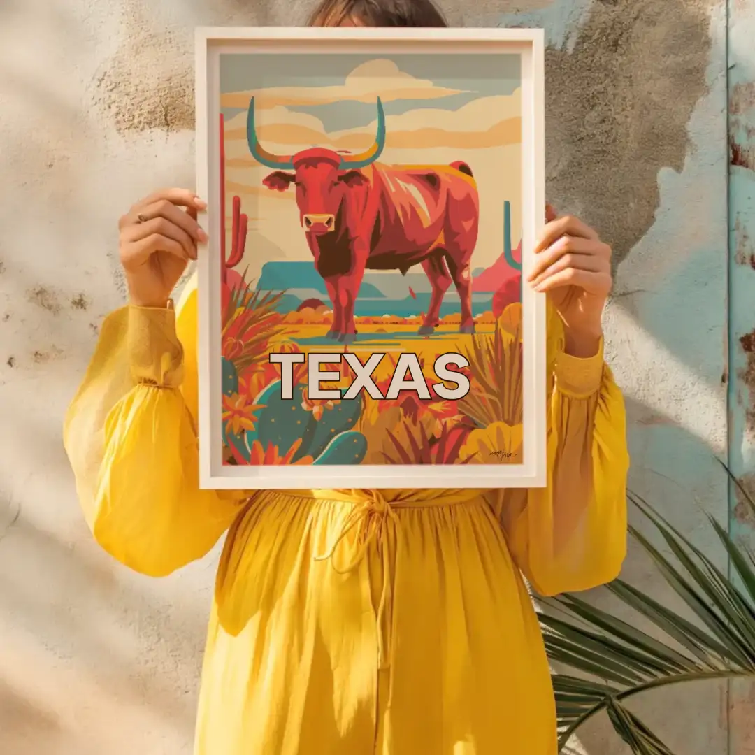 Poster Texan Bull