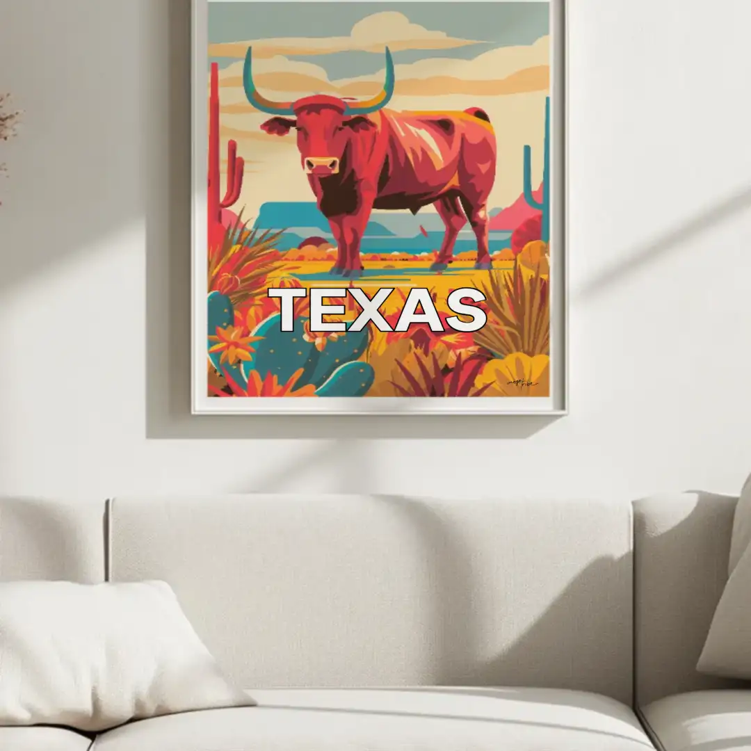 Poster Texan Bull