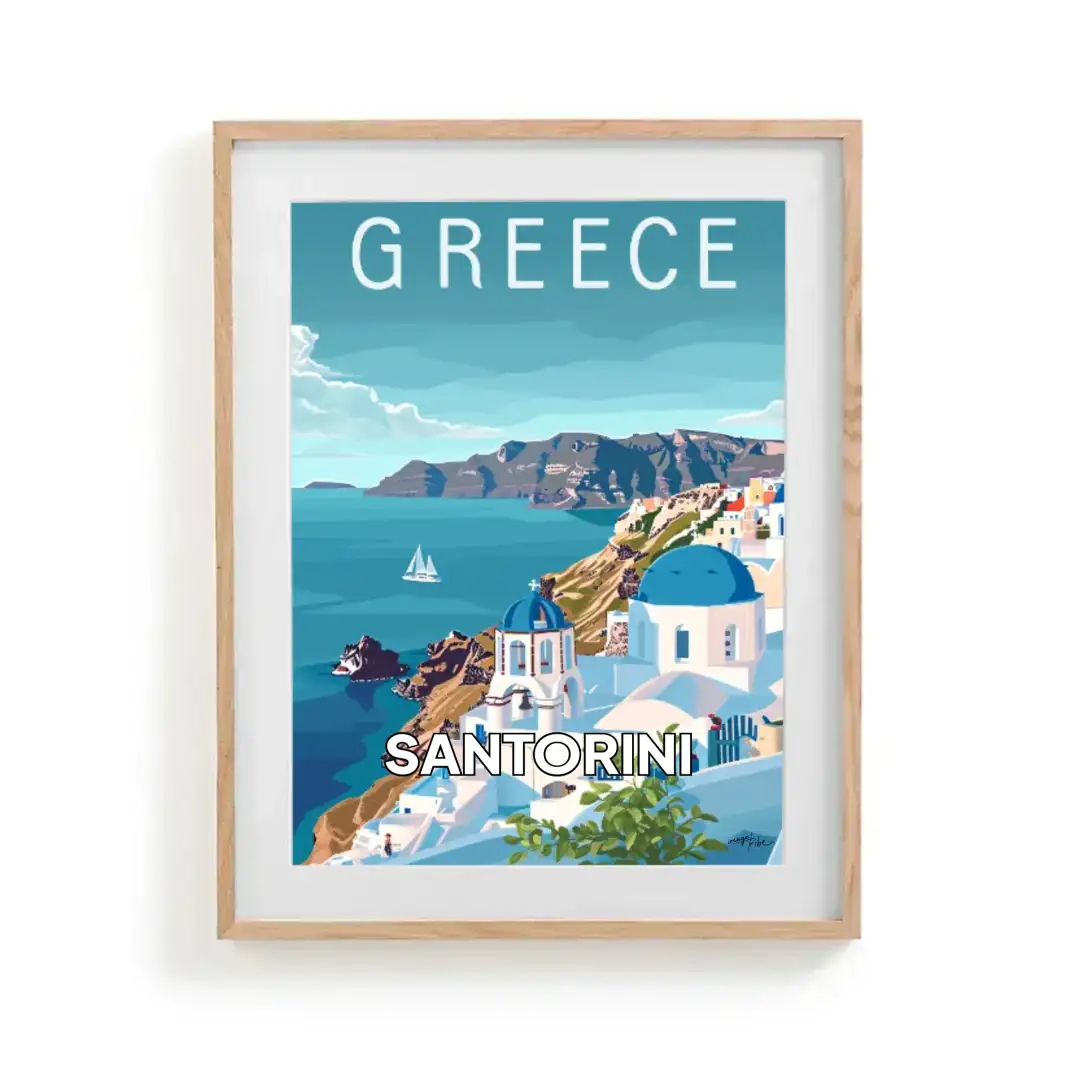 Poster Santorini, Greece