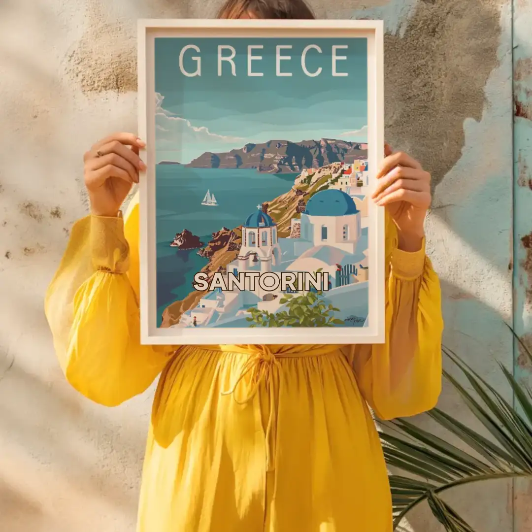 Poster Santorini, Greece