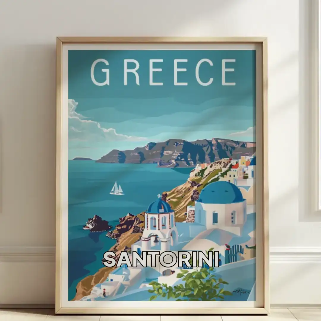 Poster Santorini, Greece