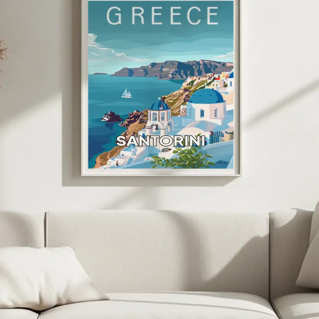 Poster Santorini, Greece