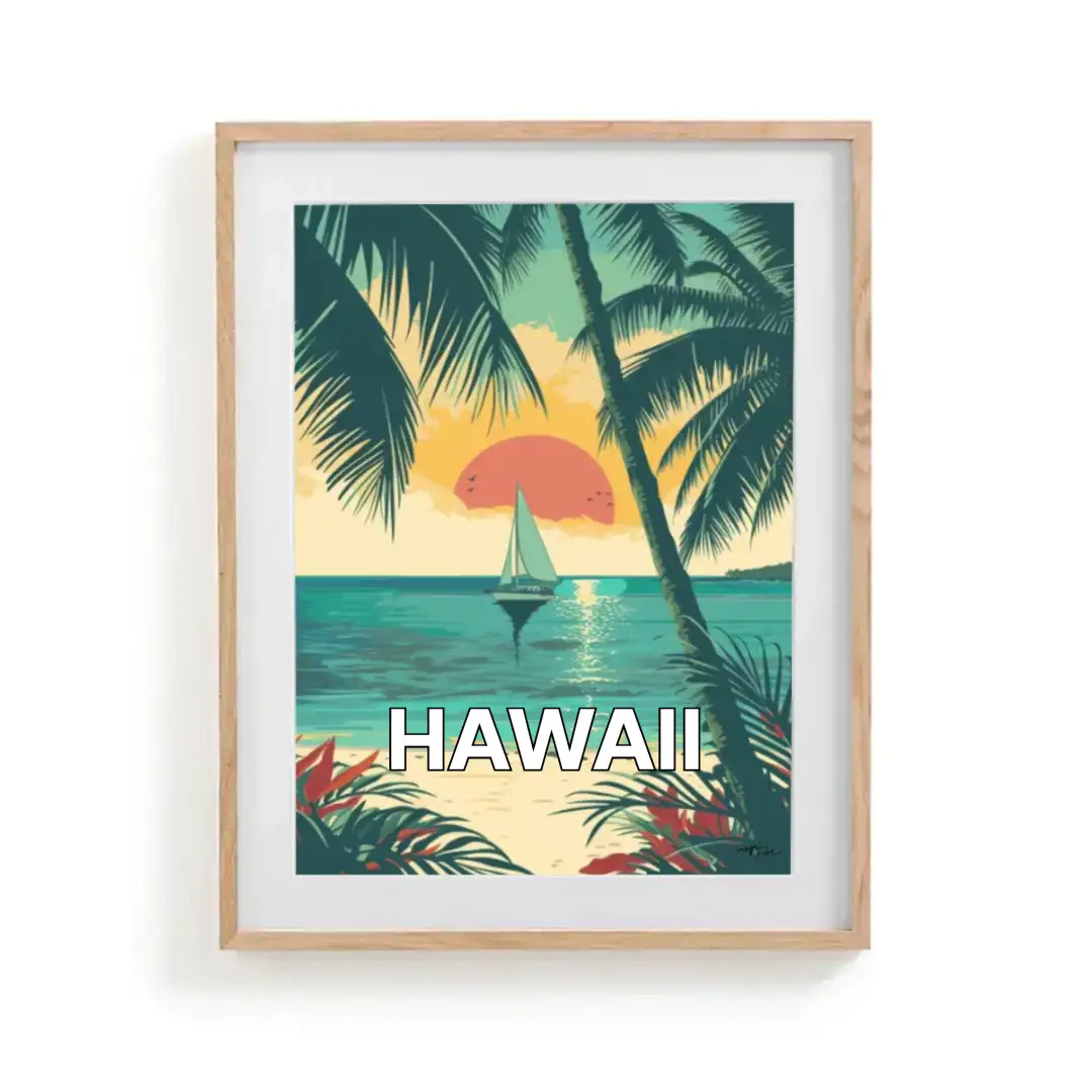Poster Beach of hawaii