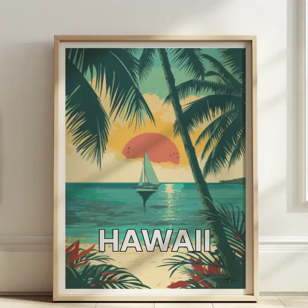 Poster Beach of hawaii