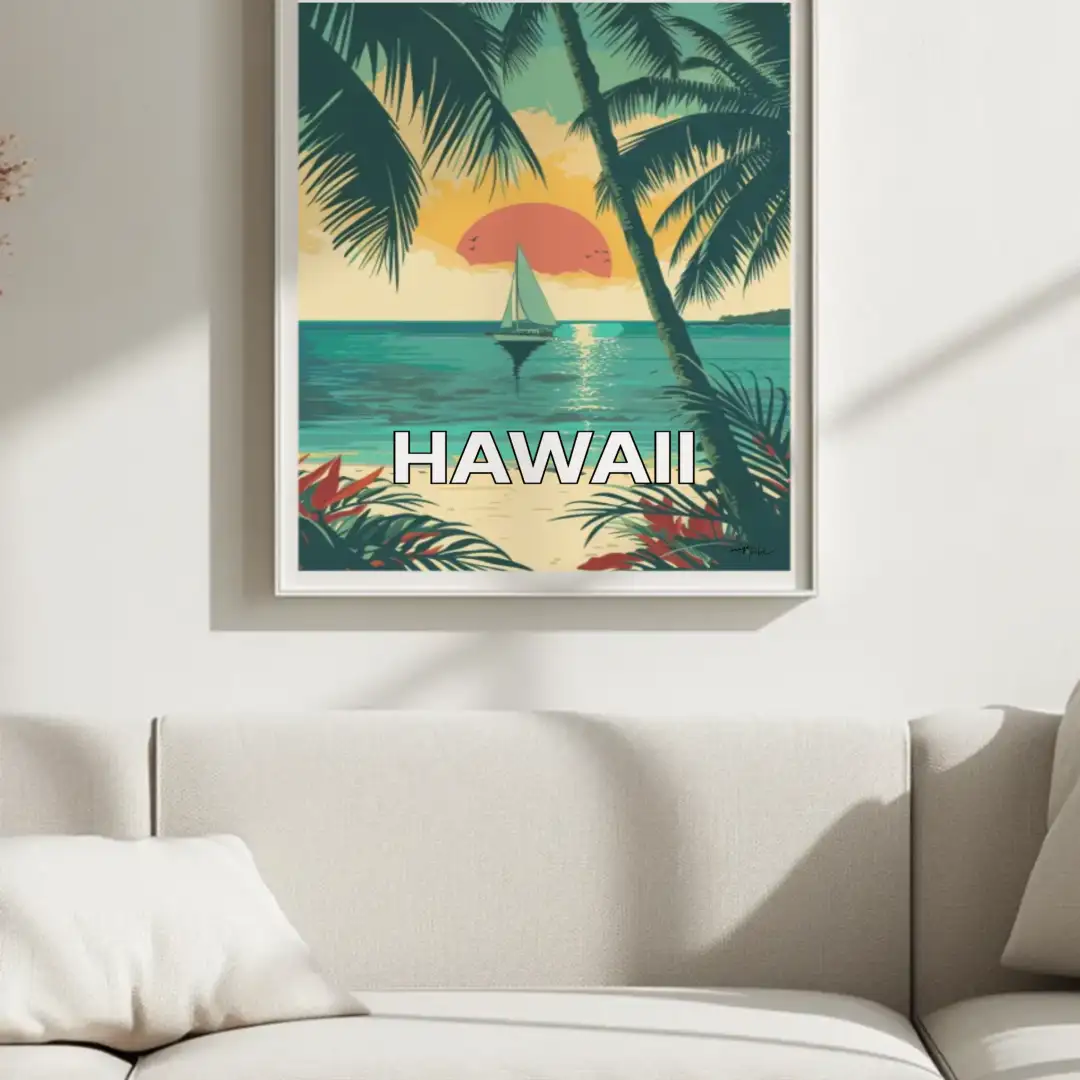 Poster Beach of hawaii
