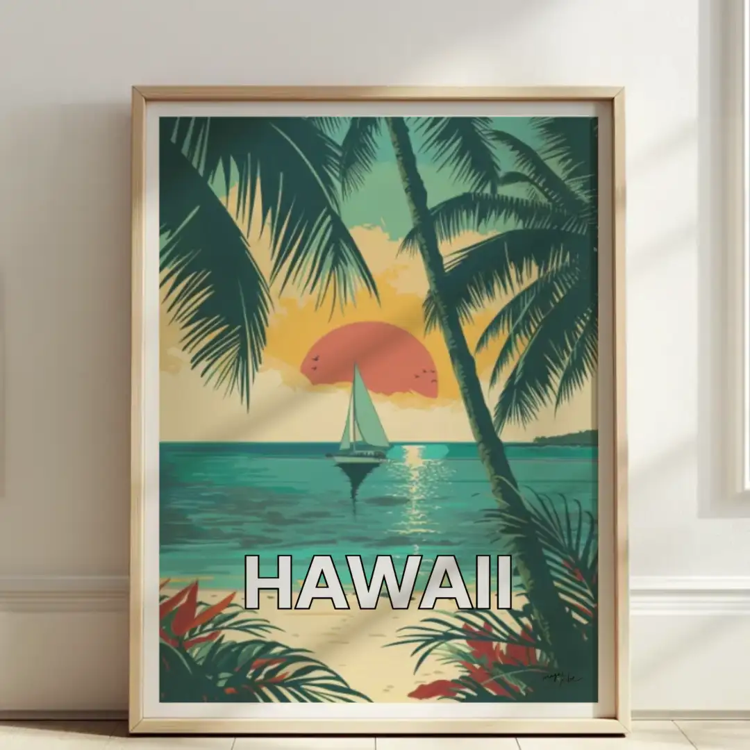 Poster Beach of hawaii