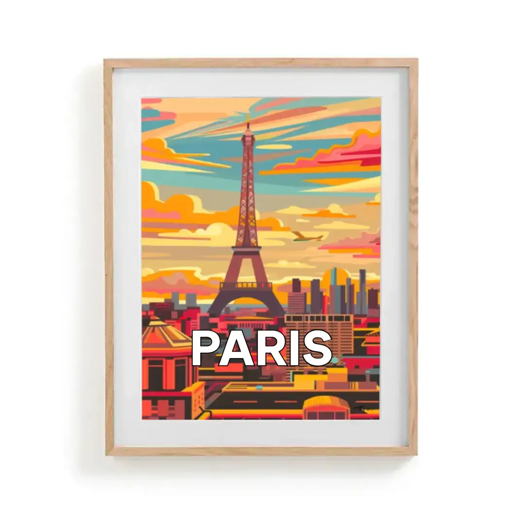 Poster Paris, FRANCE