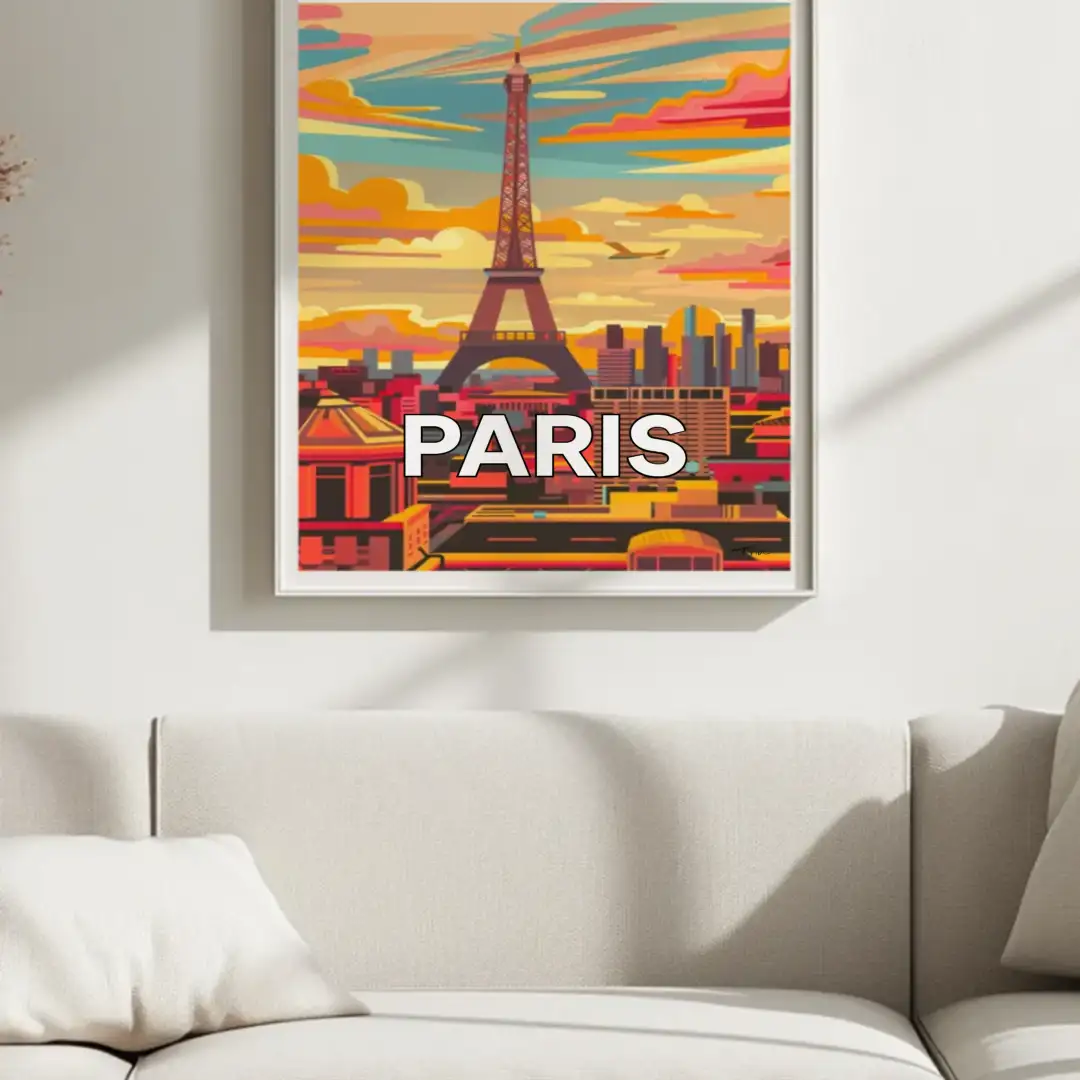 Poster Paris, FRANCE