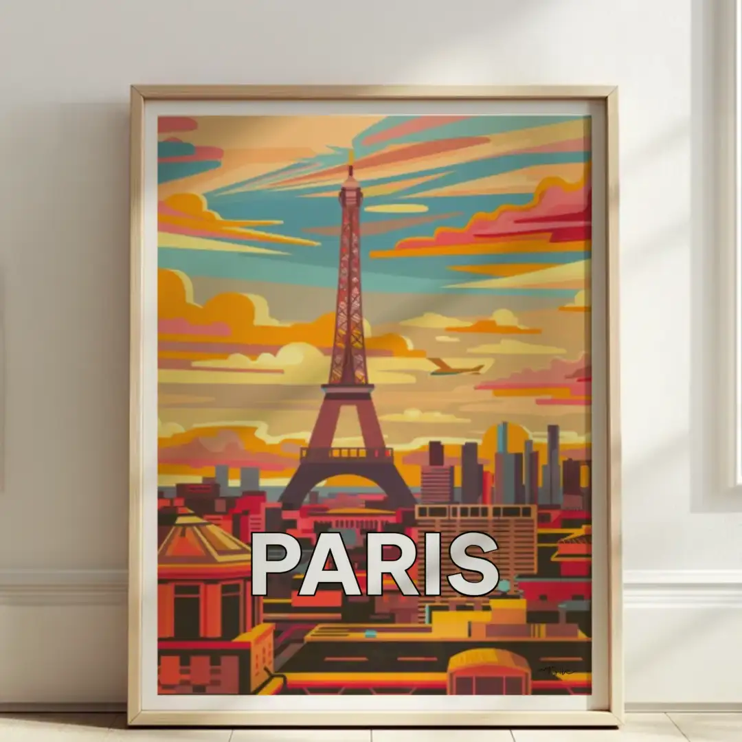 Poster Paris, FRANCE