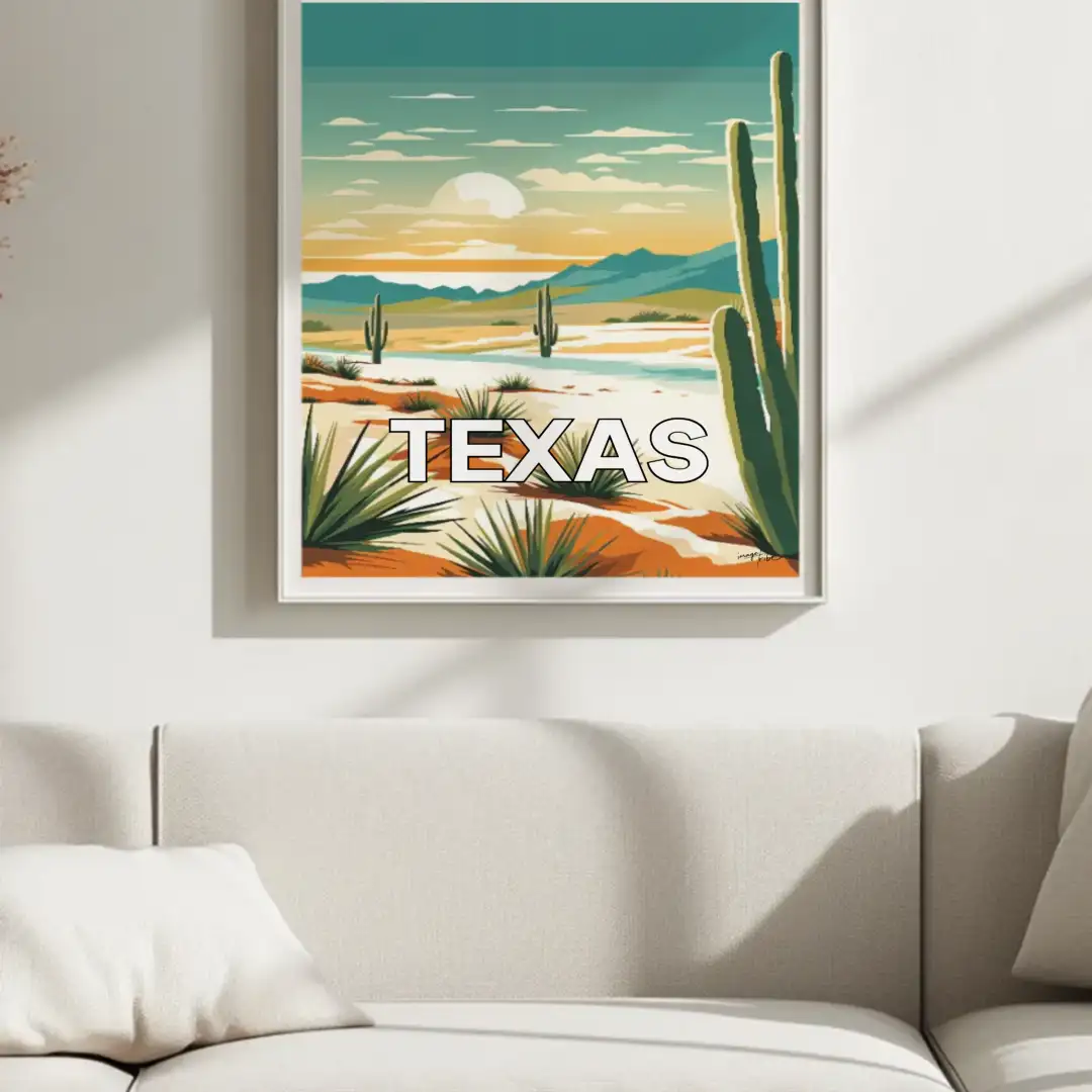 Poster Texas desert