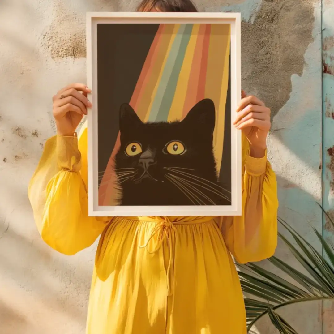 Poster rainbow cat