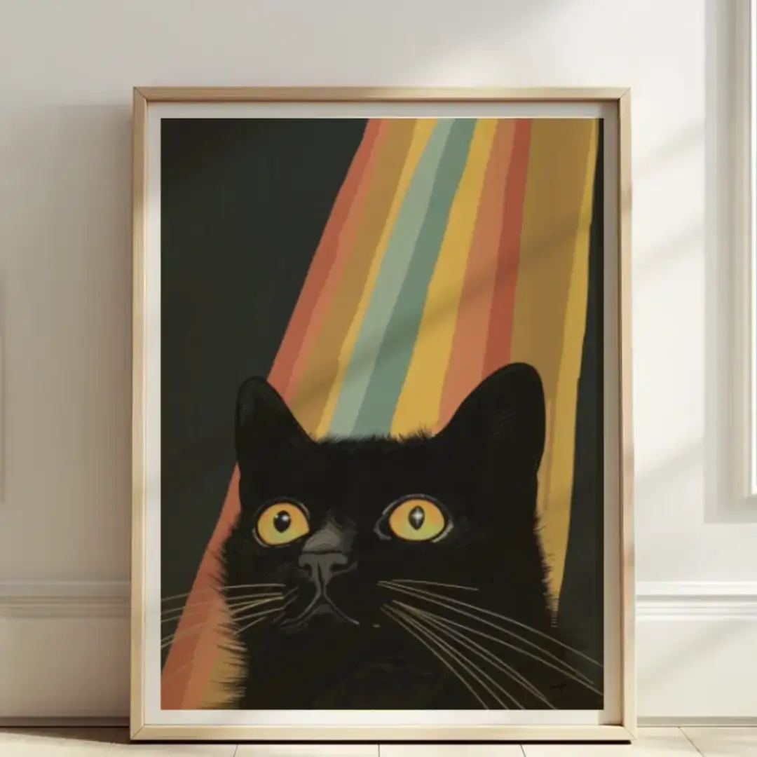 Poster rainbow cat