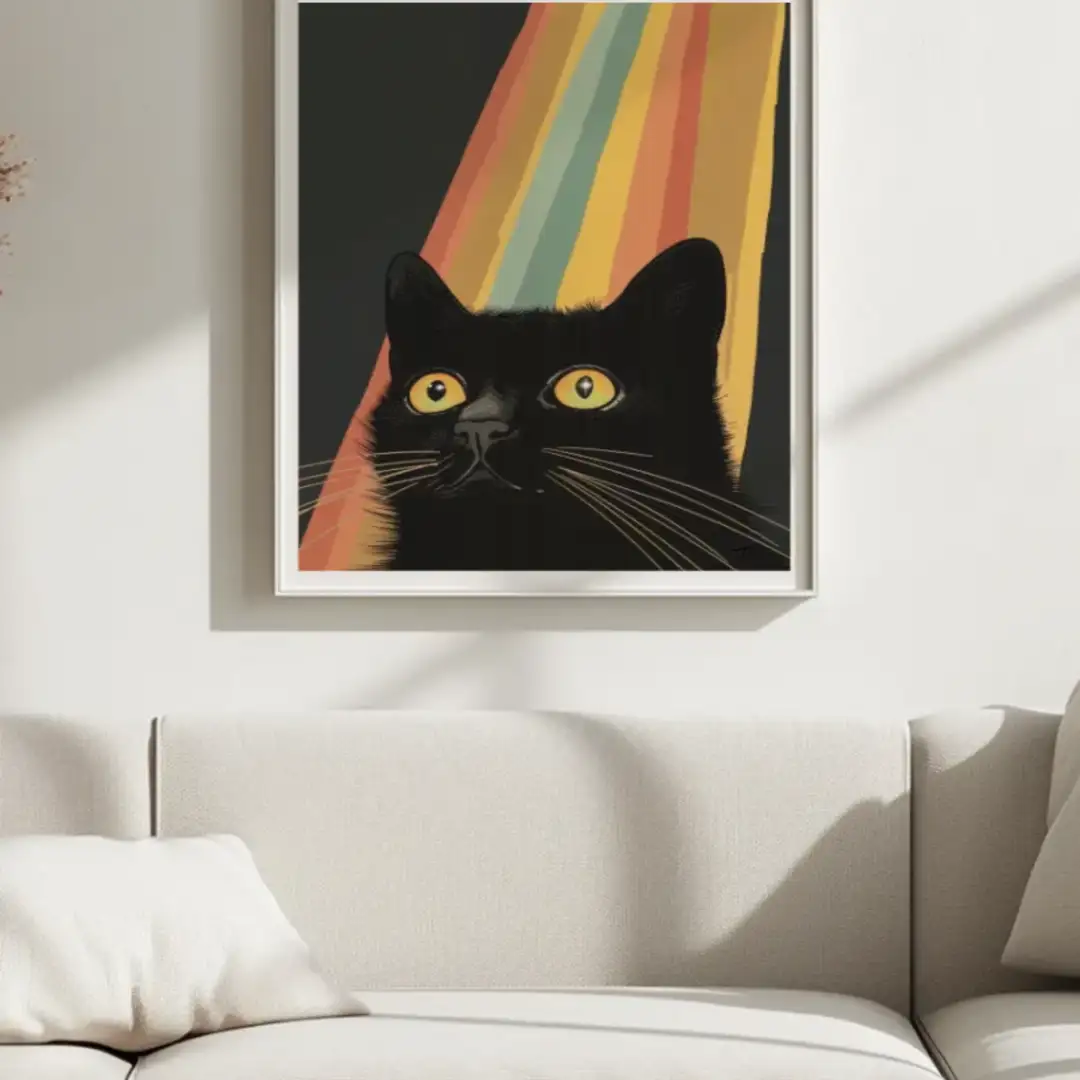 Poster rainbow cat