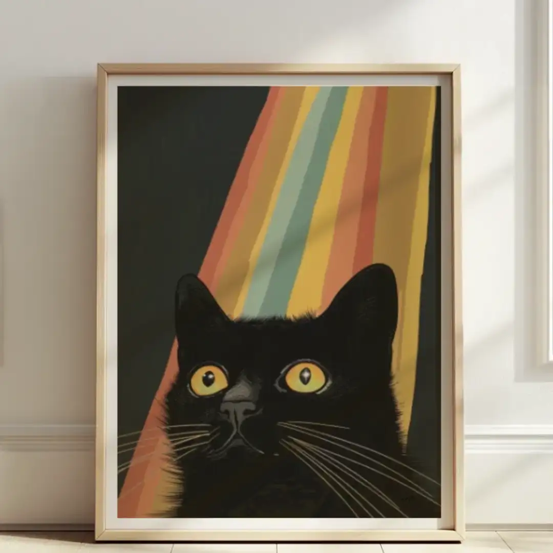 Poster rainbow cat