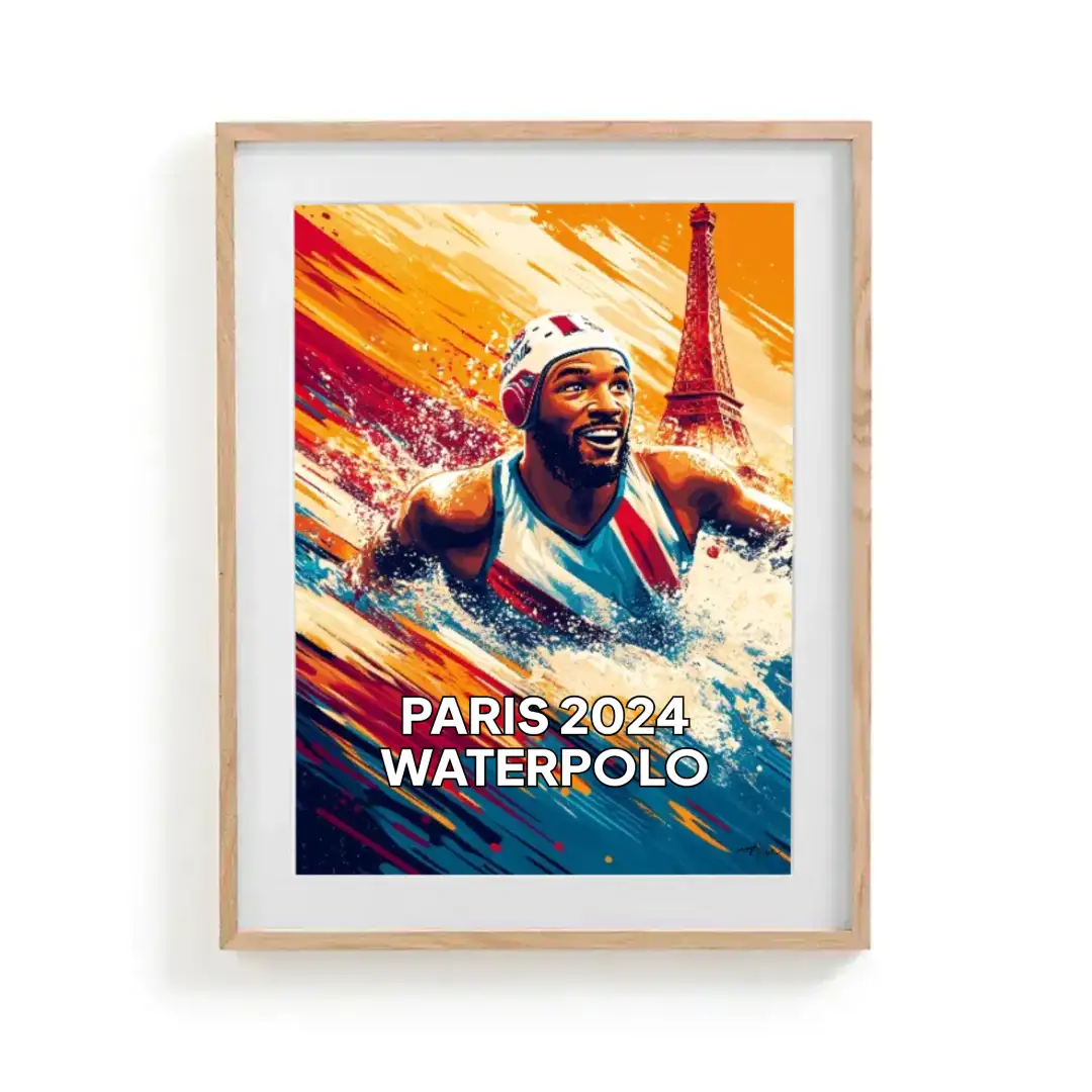 Poster Waterpolo Paris 2024