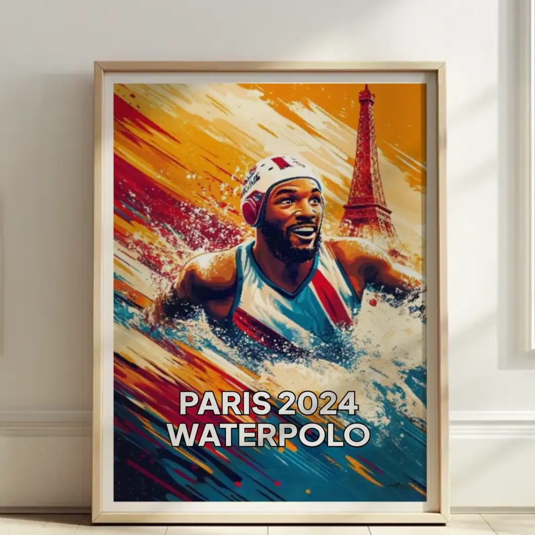 Poster Waterpolo Paris 2024