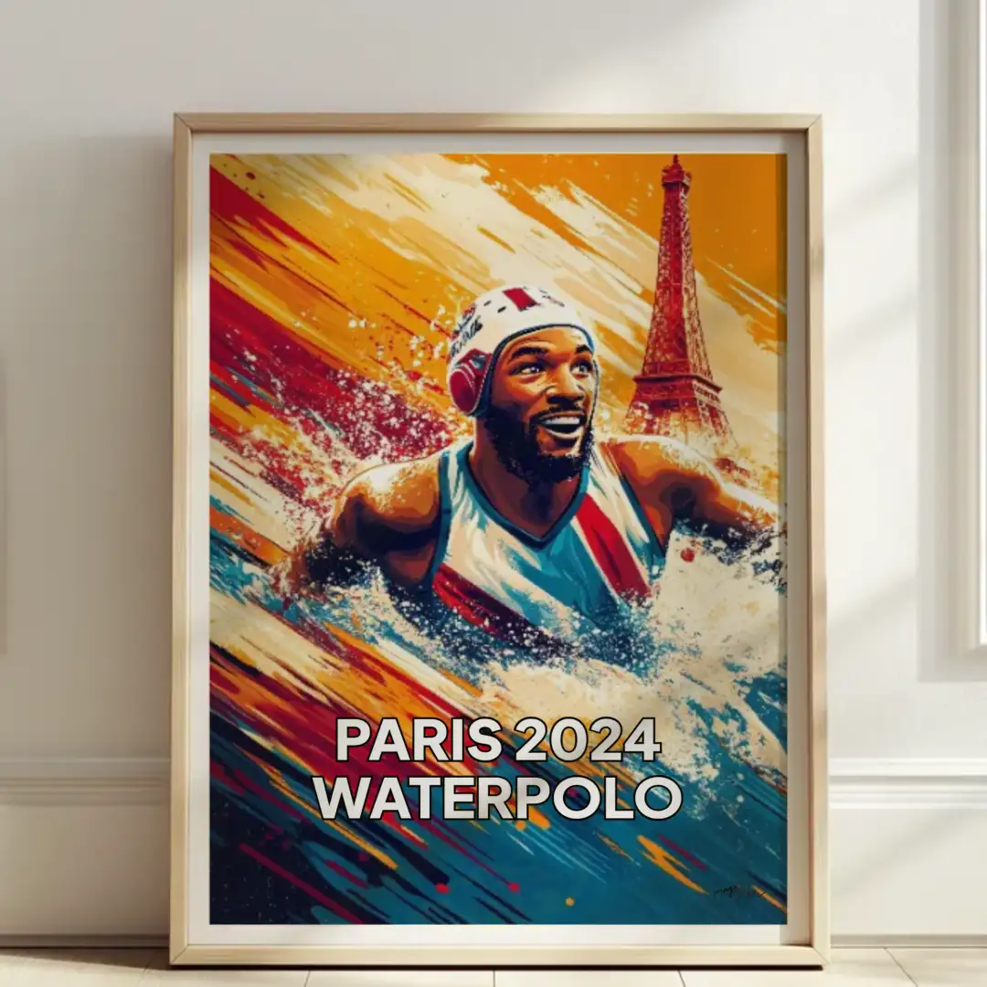 Poster Waterpolo Paris 2024