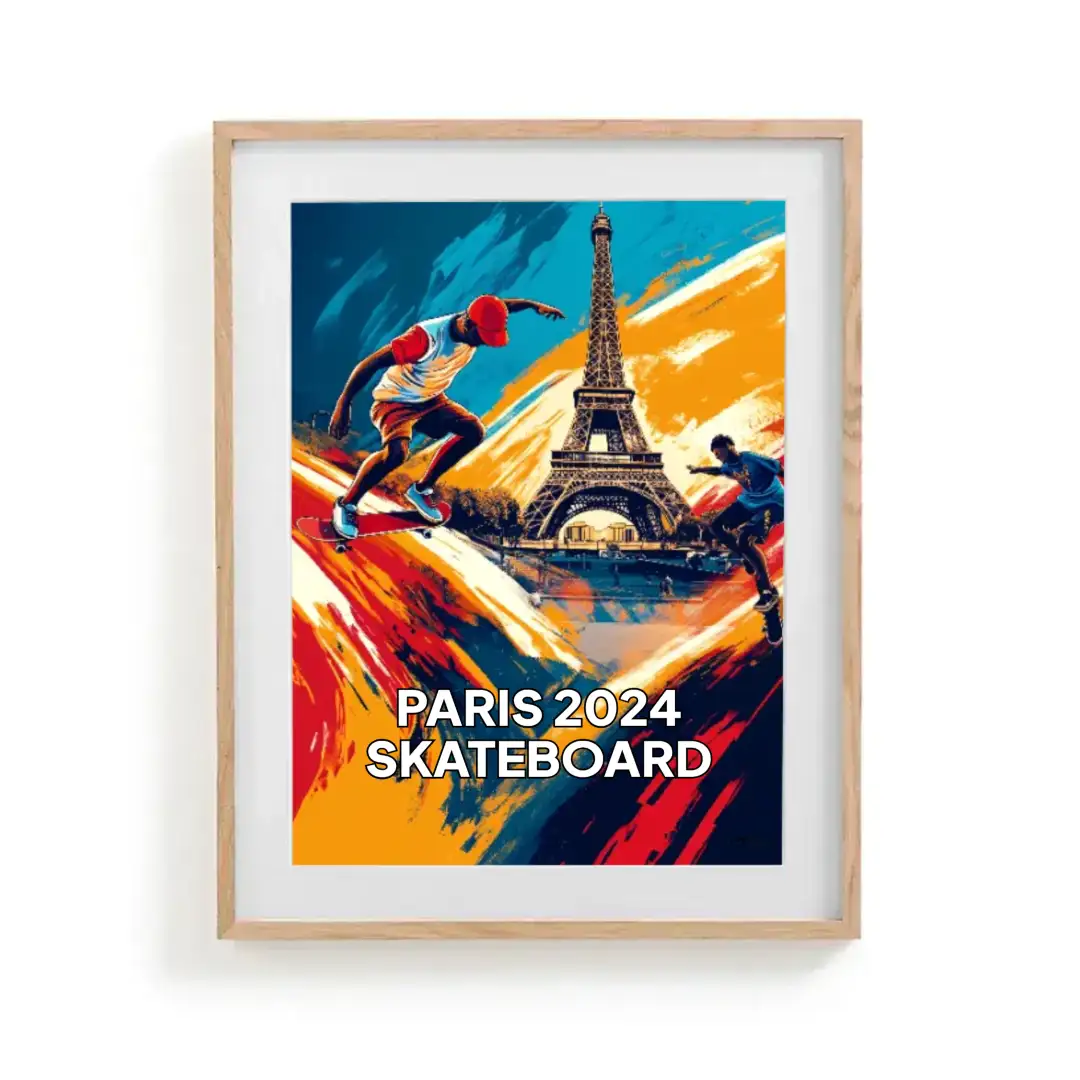 Poster PARIS 2024 SKATEBOARD