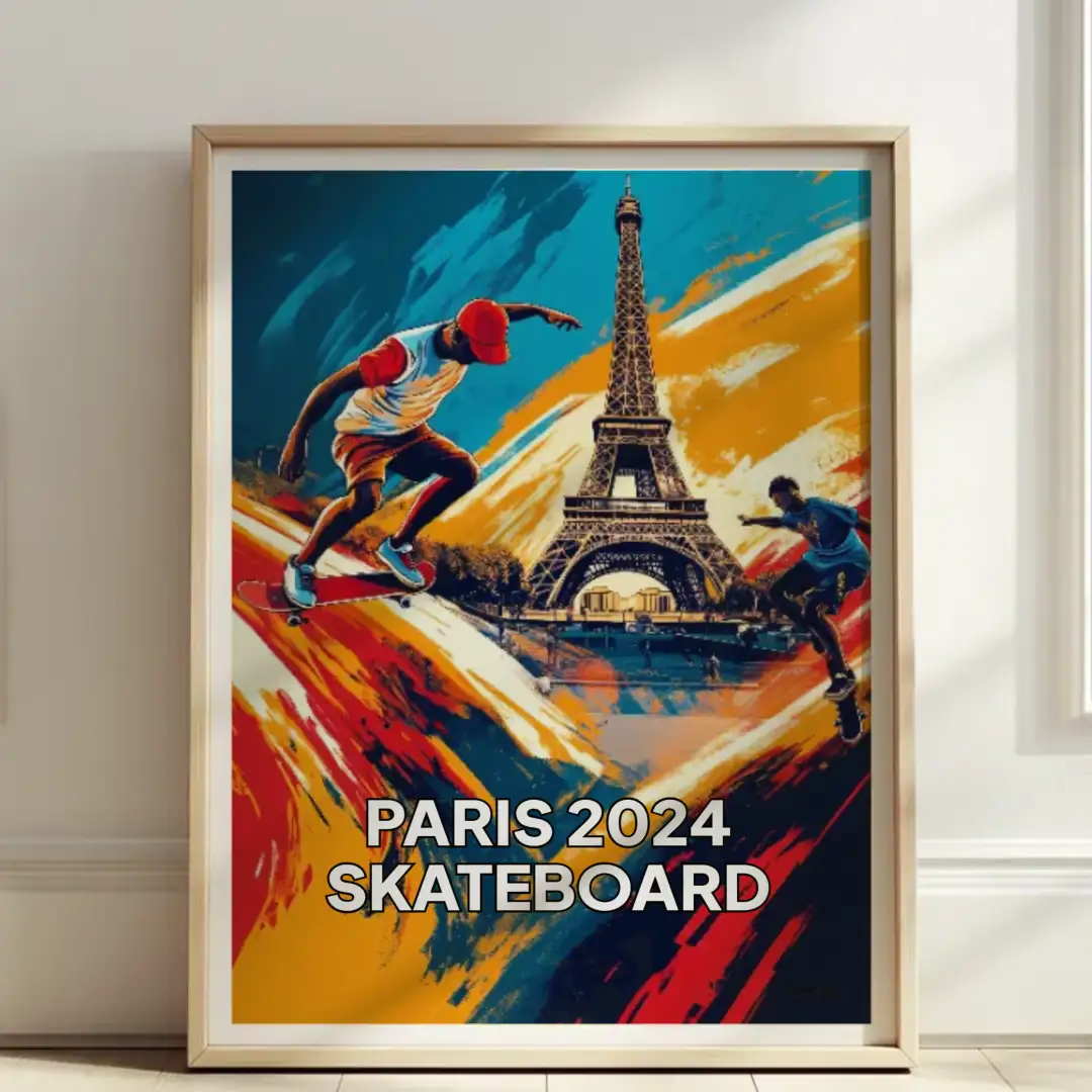Poster PARIS 2024 SKATEBOARD