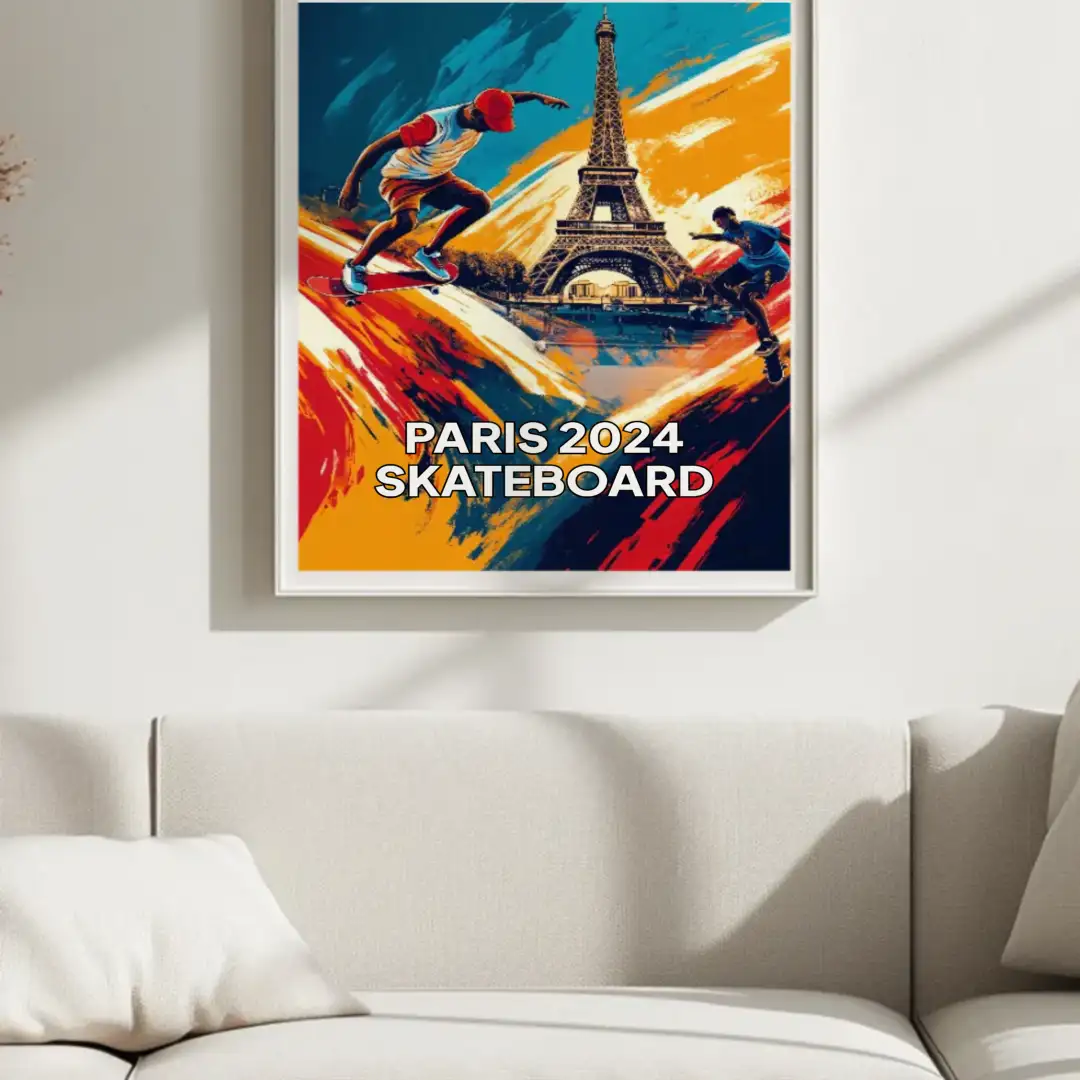 Poster PARIS 2024 SKATEBOARD