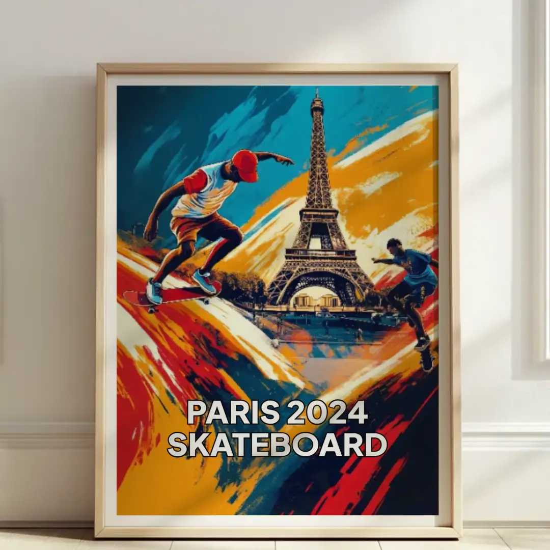 Poster PARIS 2024 SKATEBOARD