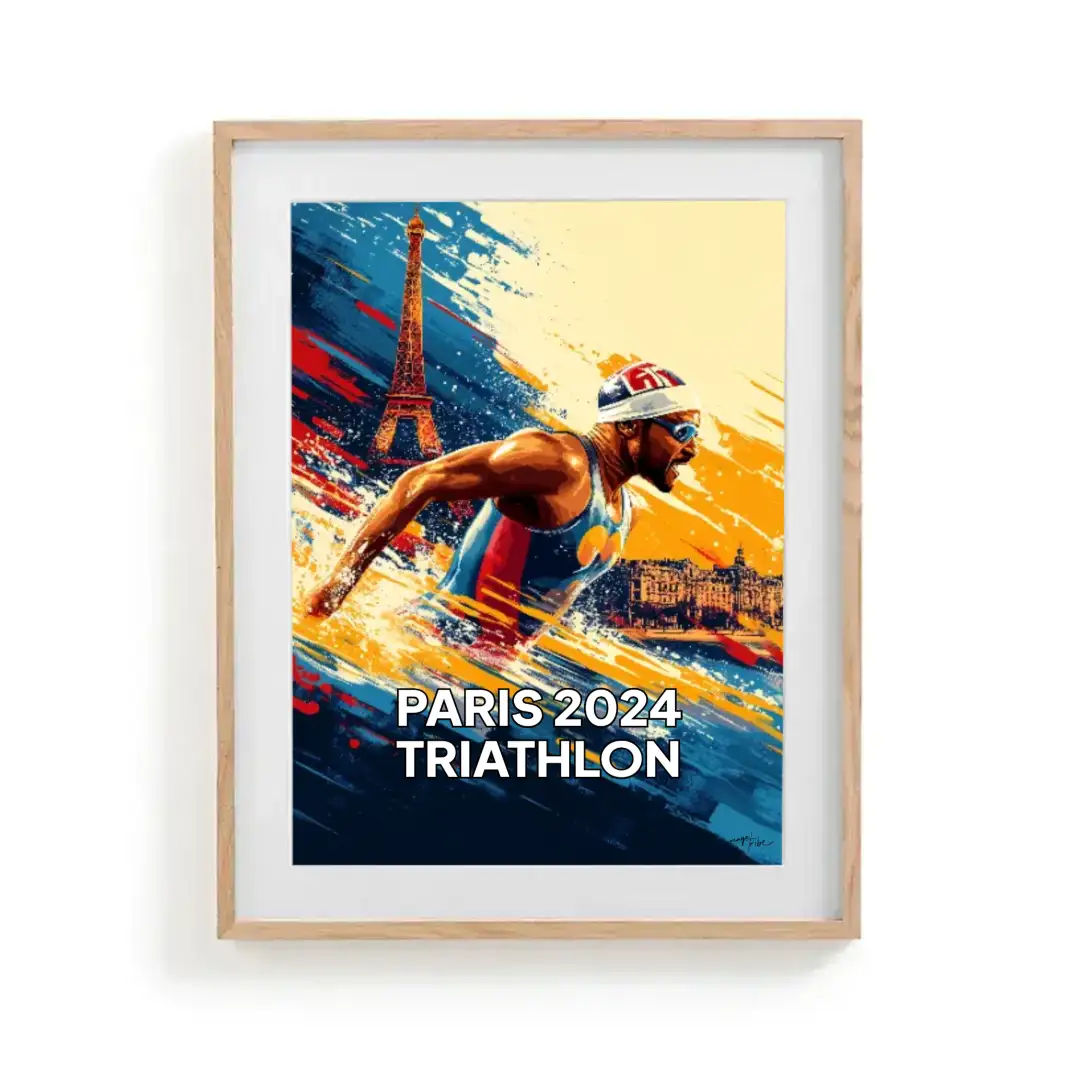 Poster Triathlon Paris 2024