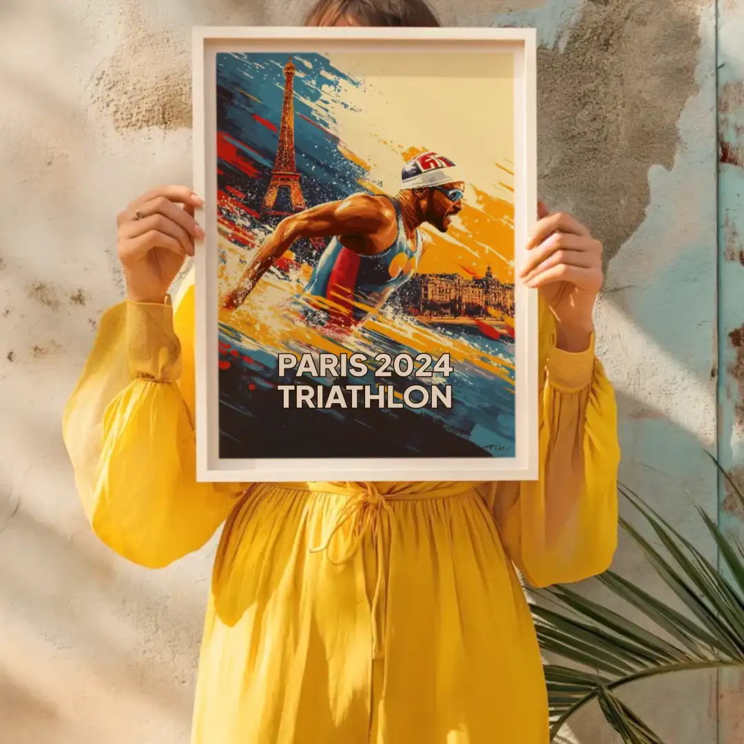 Poster Triathlon Paris 2024
