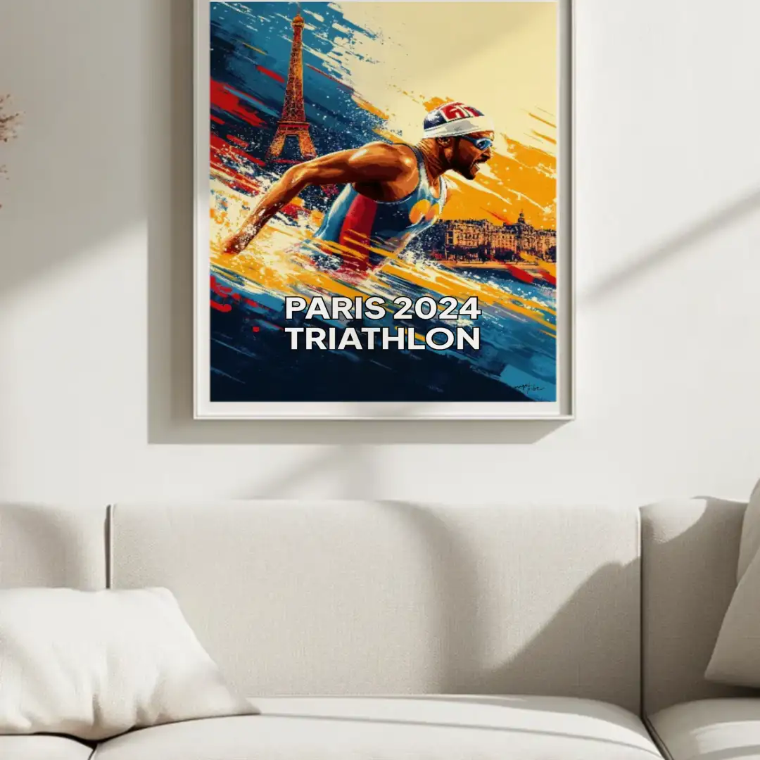 Poster Triathlon Paris 2024