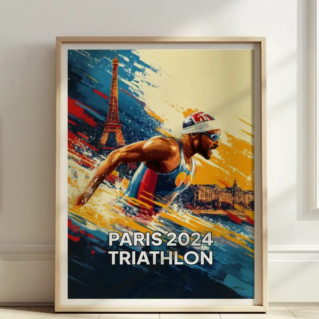 Poster Triathlon Paris 2024