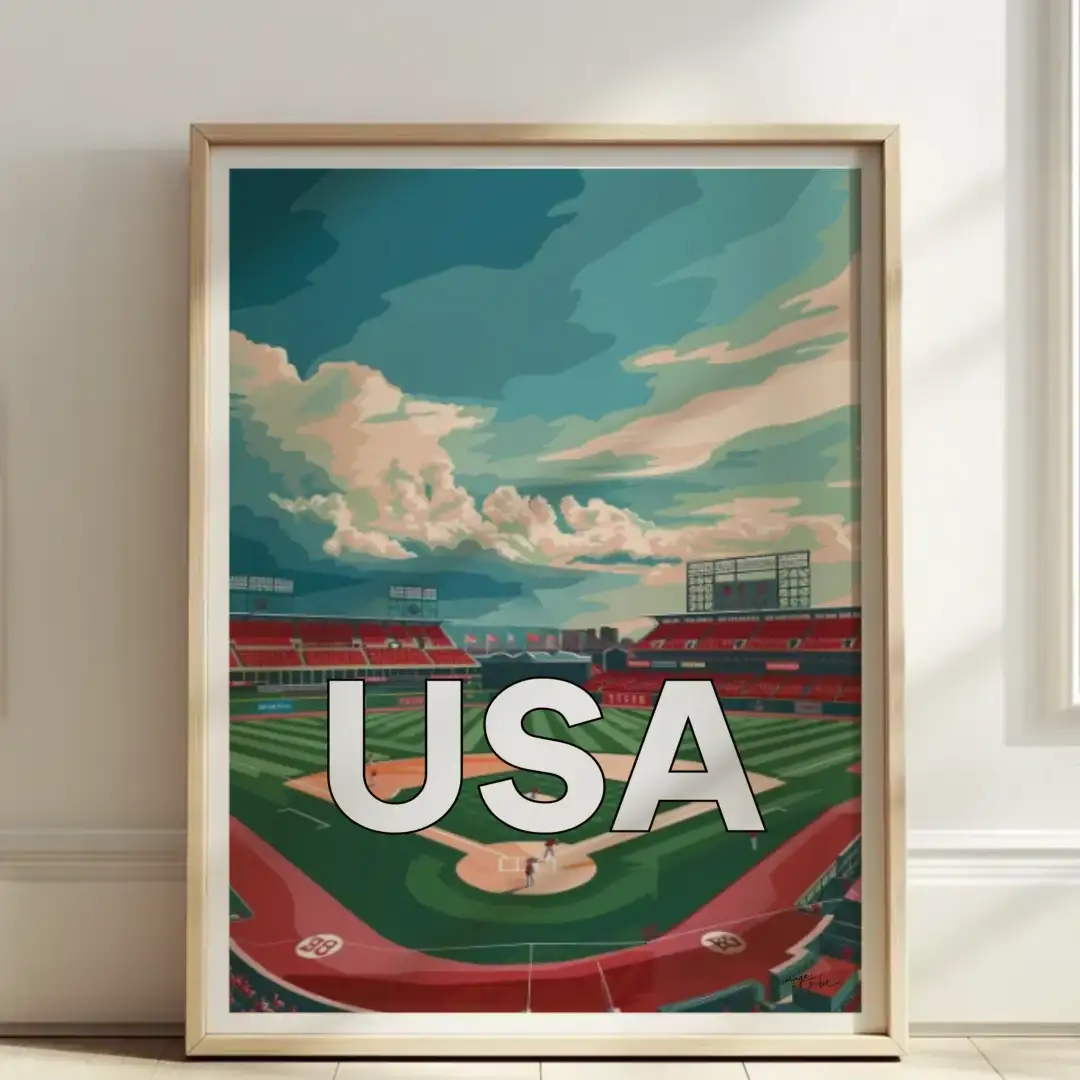 Poster baseball stadium