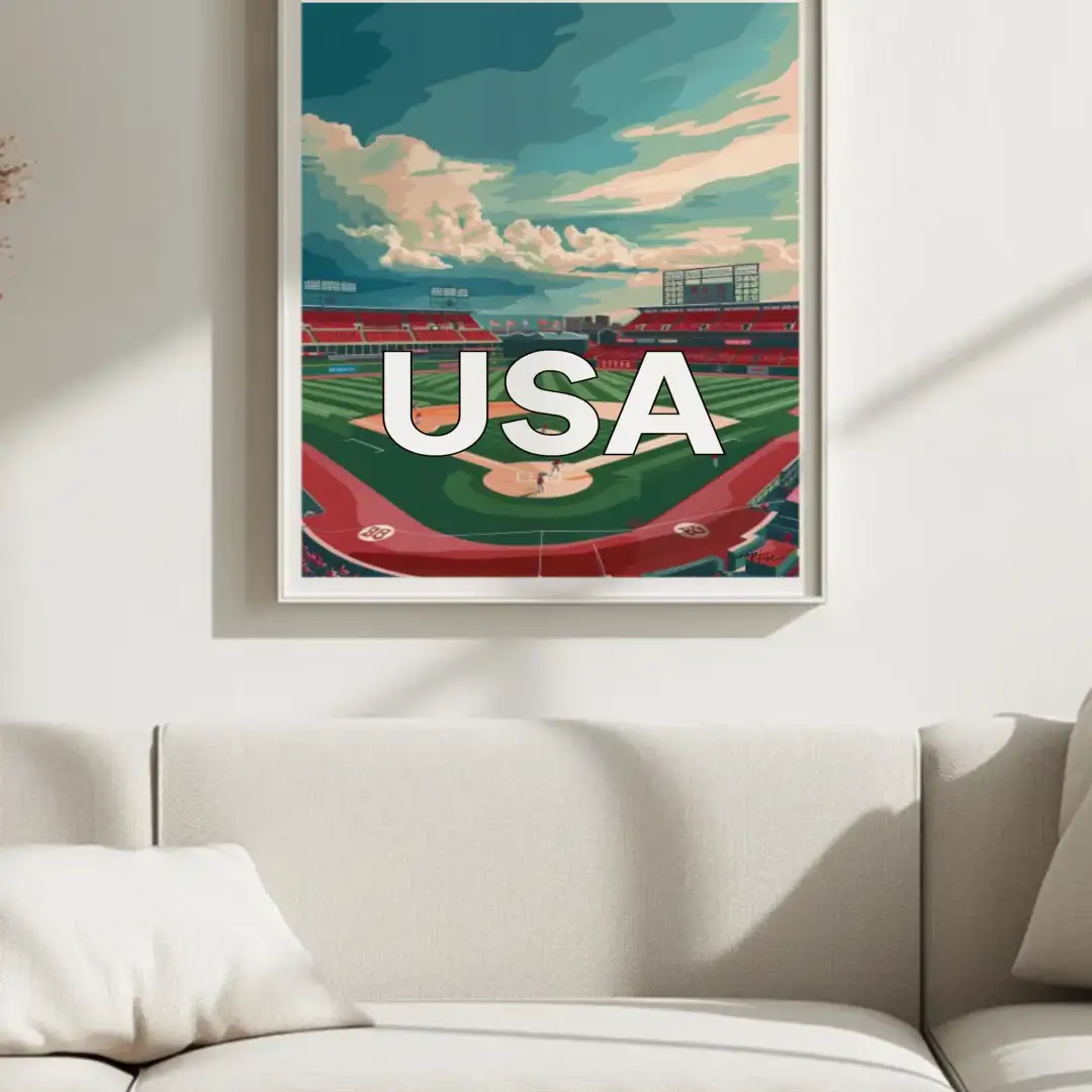 Poster baseball stadium
